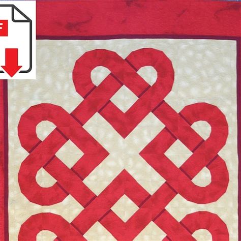 Celtic Weave Quilt Pattern Pdf File To Download And Sew Etsy