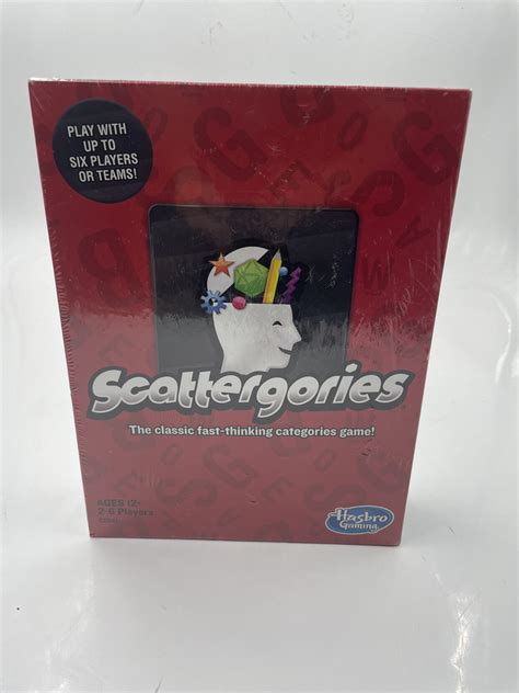 Hasbro Gaming Scattergories New Table Top Game Board Game New Sealed