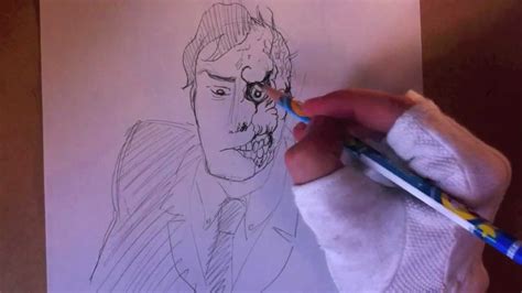 How To Draw Two Face By Jim Mcgee Youtube