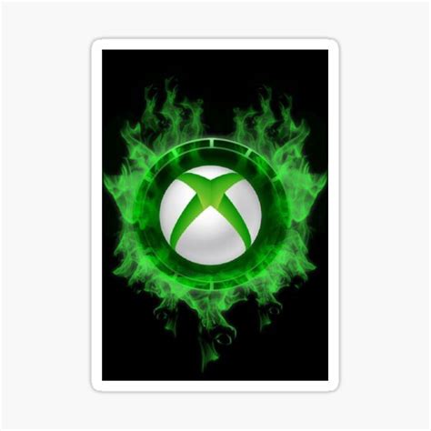 Neon Green Xbox Logo Gamer Art Sticker For Sale By 1st P Player
