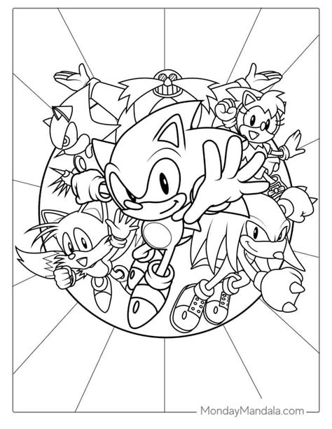 Sonic And Friends Coloring Pages Home Design Ideas