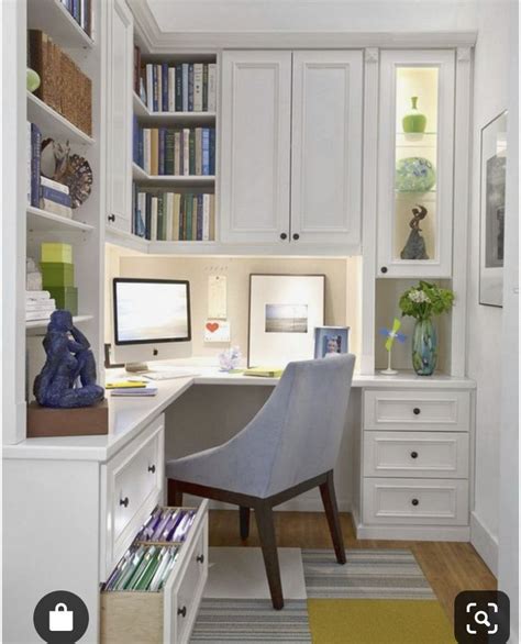 White Corner Office Cc Small Home Offices Home Office Design Home