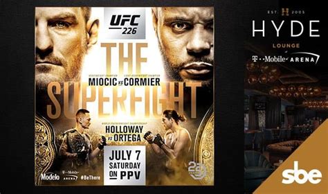 Las vegas, nv estados unidos. UFC 226 : MIOCIC VS. CORMIER Tickets at Hyde T-Mobile ...