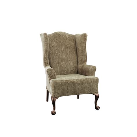 Shop wayfair for the best wing armchair. Stretch Sycamore Wing Chair Slipcover | Wayfair ...