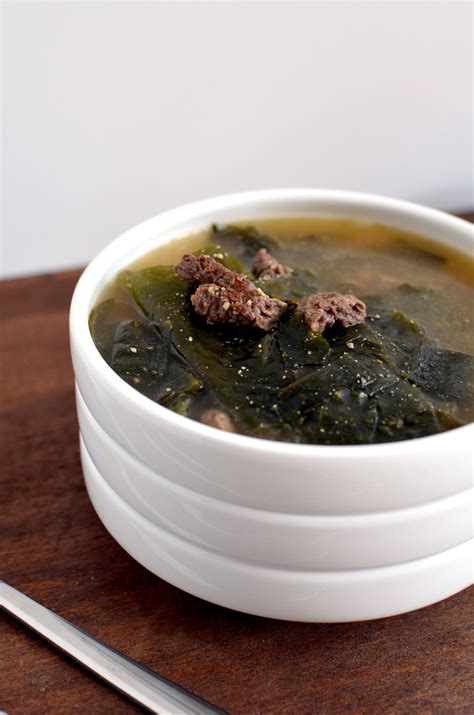 Deulkkae Miyeokguk 들깨미역국 Perilla Seaweed Soup Recipe Food Whole