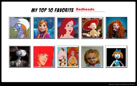 My Top 20 Favorite Redheads Meme By Kitty Mcgeeky97 O