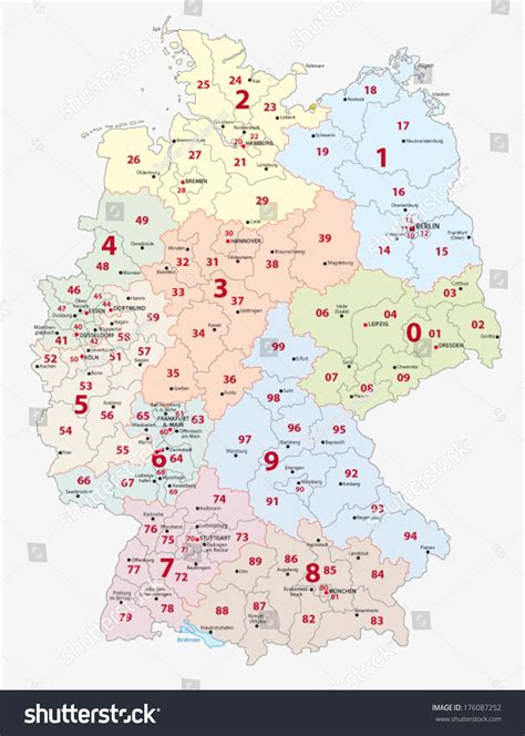 Germany Zip Code Map