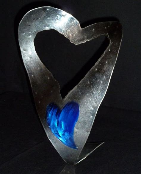 Abstract Metal Heart Sculpture By Dennis Boyd Db Designs Creating