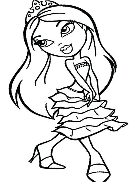 Bratz Doll Images Printable Coloring Pages To Print
