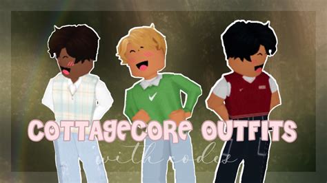 Aesthetic Cottage Core Outfits For Boys With Codes Roblox Bloxburg