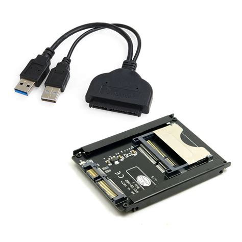 Cy Sata 22pin To Usb 30 To Cfast Card Adapter 25 Inch Hard Disk Case