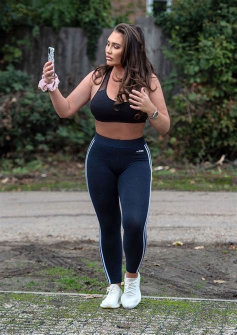 Lauren Goodger In A Crop Top And Leggings Out In Chigwell 11242020