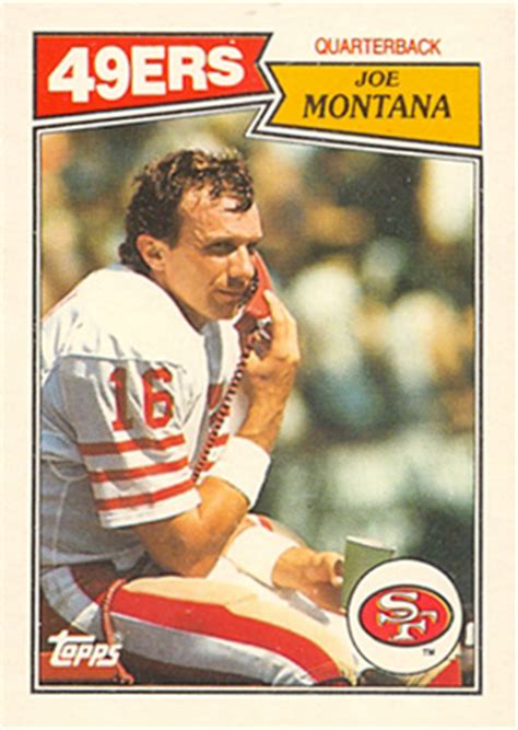 But did you check ebay? 1987 Topps American/UK Joe Montana #29 Football Card Value Price Guide
