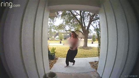 Caught On Camera Topless Woman Steals Package Off Doorstep Of Houston