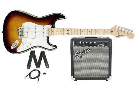 Squier Limited Edition Strat Pack In Tone Sunburst With G Frontman