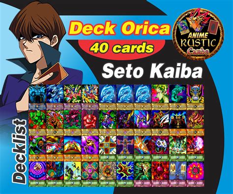 Seto Kaiba Deck 40 Cards Anime Orica Yugioh Etsy