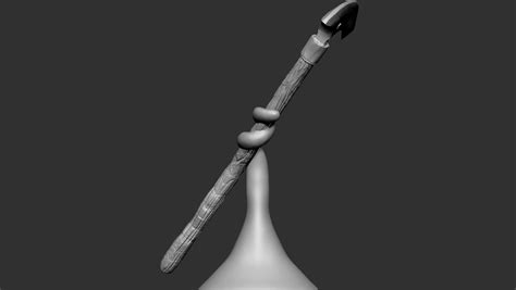 Obj File Scythe Spiritual Weapon Stl Rpg Miniature 🔫・model To