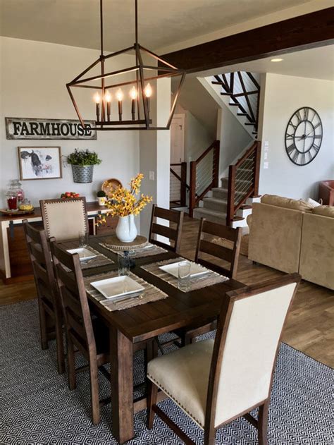 Instead, try to make the boundaries between your different floors fit naturally along the borders between two rooms. 50 Dining Room with Vinyl Flooring and Grey Walls Design ...