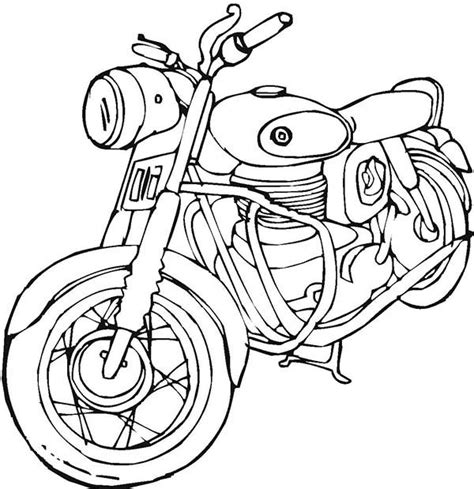 More 100 coloring pages from сoloring pages for boys category. Vintage Harley Davidson Motorcycle Coloring Page | Desenho ...