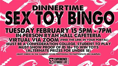 Sex Toy Bingo Tonight Confederation College