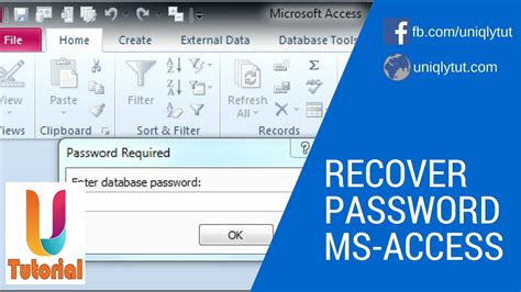 Recover Password From Microsoft Mdb Access Database Youtube