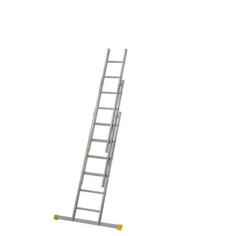 Werner Series Aluminium Box Section Extension Ladders Triple