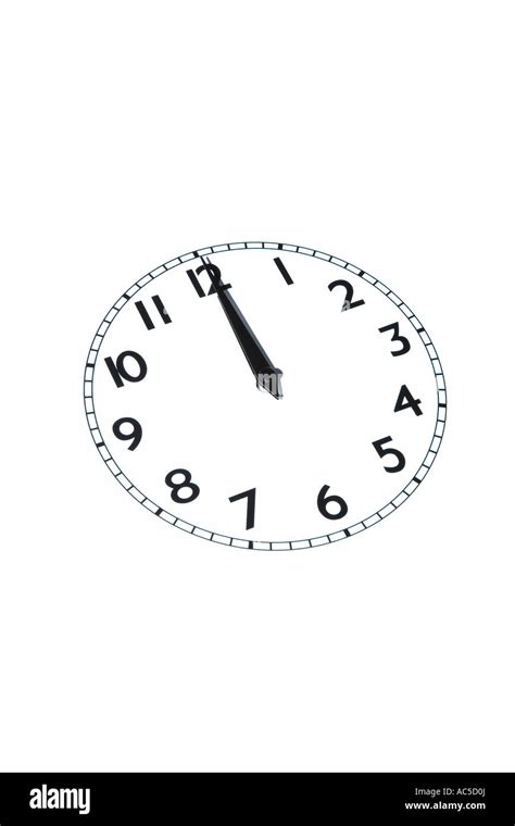 12 O Clock Cut Out Stock Images And Pictures Alamy