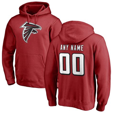 Mens Nfl Pro Line Red Atlanta Falcons Personalized Name And Number Logo