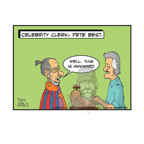 Mike Spicer Cartoonist Caricaturist Celebrity Clerk Pete Best