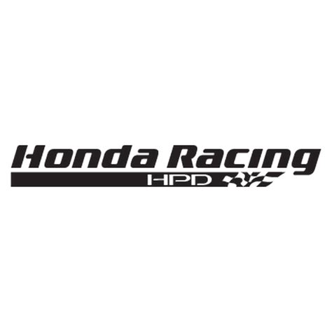 Sticker Autocollant Honda Racing Hpd Logo 2ème Modèle