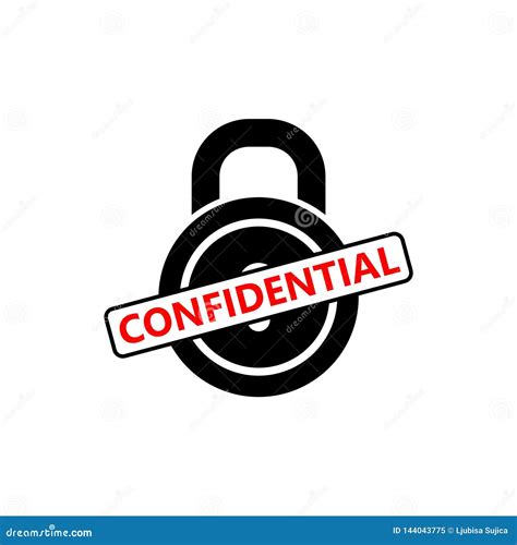 Confidential Icon Confidential Sign Or Logo Stock Illustration