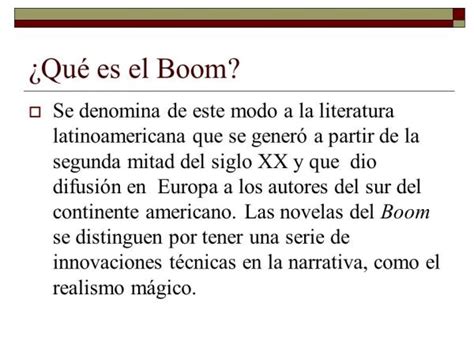 Boom Latinoamericano Resumen Corto Ideal Para Estudiar