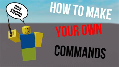 How To Make Custom Commands In Roblox Youtube