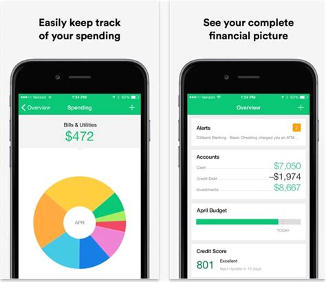 Track spending, investments, credit score and more. Mint | Best Apps For Women | POPSUGAR Tech Photo 9
