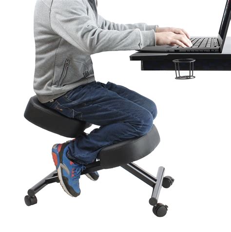 Successfulhome ergonomic kneeling chair delivers maximized comfort with plush foam support rests and durable construction, engineered with a sturdy metal frame to accommodate a variety of users. Ergonomic Kneeling Chair - Defy Desk