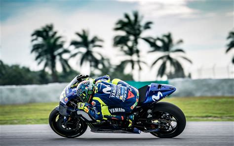 Download Wallpapers 4k Valentino Rossi Raceway Motogp 2018 Bikes