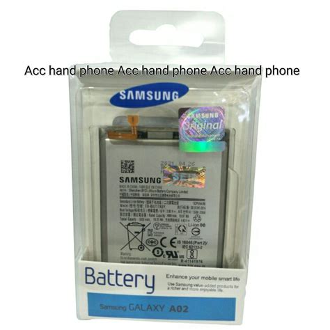 Baterai Batre Samsung Galaxy A02 Eb Ba217aby Original 100 Lazada