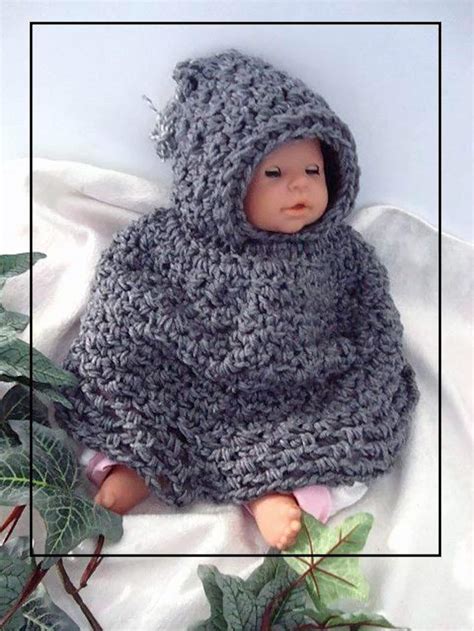 Crochet Pattern Baby Hooded Cape Newborn To Age 5 Num 523 Etsy