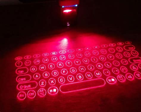 This Laser Projection Keyboard Has Qwerty And Piano Modes