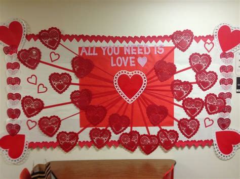 School Bulletin Board Design For Valentines Day