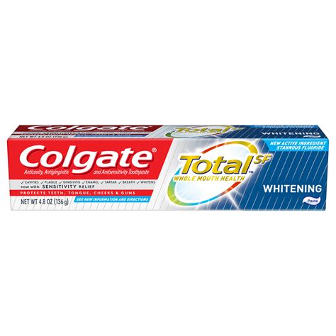 Colgate® optic white® keeps whitening over time. Colgate Total Whitening Toothpaste, 4.8 Ounce - Walmart.com - Walmart.com