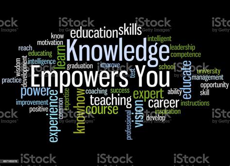 Knowledge Empowers You Word Cloud Concept 6 Stock Illustration
