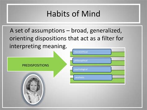 The eight habits of mind were developed to support a student's success in a variety of fields and disciplines. PPT - Jack Mezirow's Transformational Learning PowerPoint ...