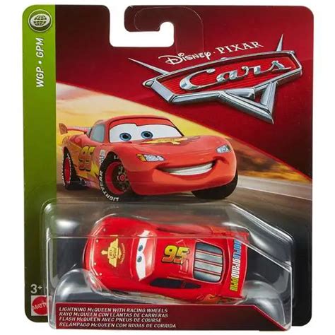 Disney Pixar Cars Series 3 Lightning Mcqueen With Racing Wheels 155