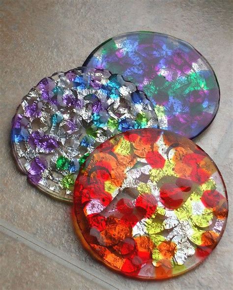 Melted Bead Suncatchers By Angrygato Flickr These Have A Patterned