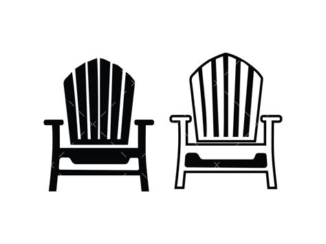Adirondack Chair Svg Png Pdf Beach Summer Svg Patio Chair Svg