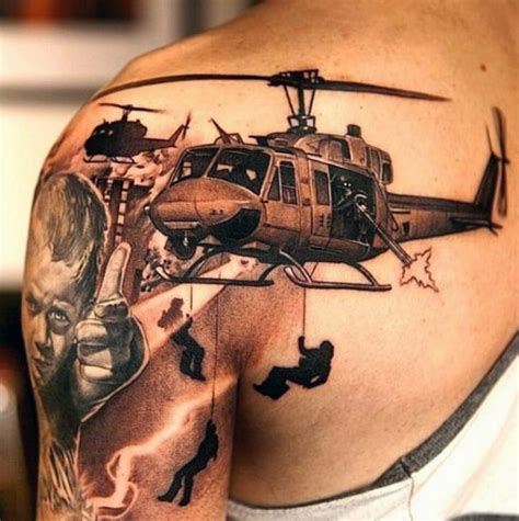 100 Military Tattoos For Men Memorial War Solider Designs