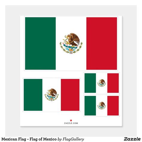 Mexican Flag Flag Of Mexico Sticker Mexican Flags