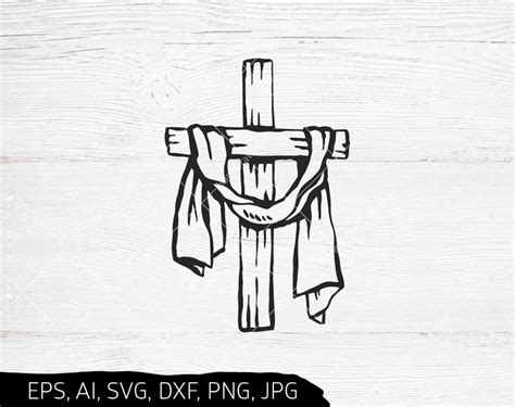 Easter Cross Svg File For Cricut Religious Svg Jesus Svg Etsy
