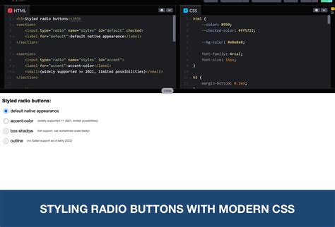 3 Ways To Style Radio Buttons With Modern Css Bryntum